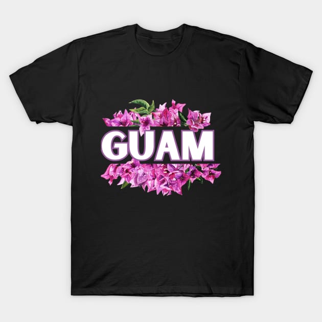 Guam Bougainvillea T-Shirt by aMAYzing Creations